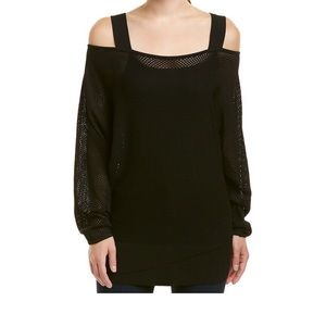 Kendall + Kylie Black Dolman Sweater